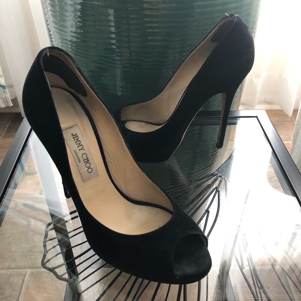 Jimmy Choo London Pumps Shoes Suede Leather